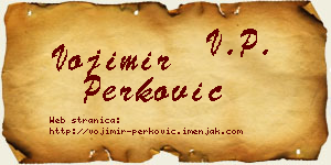 Vojimir Perković vizit kartica